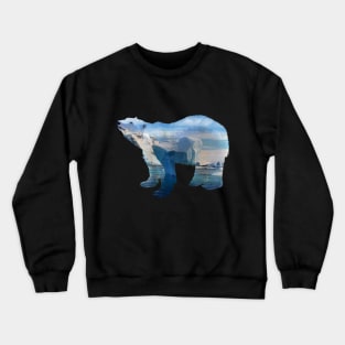 Polar bear - save the artic Crewneck Sweatshirt